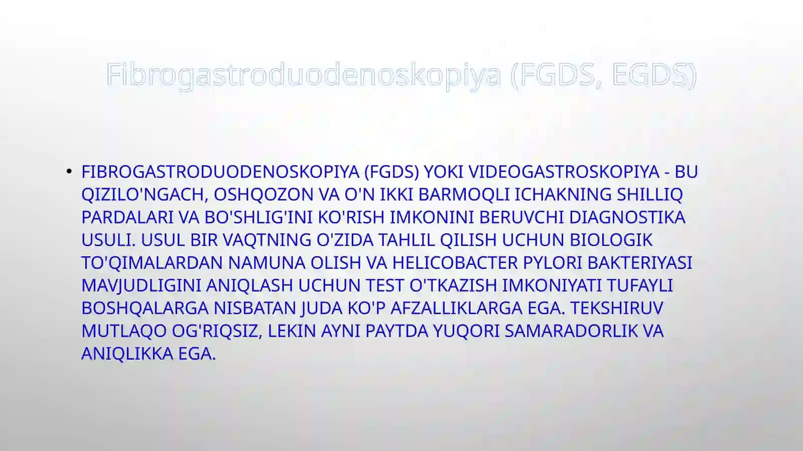 Fibrogastroduodenoskopiya(FGDS, EGDS) 3