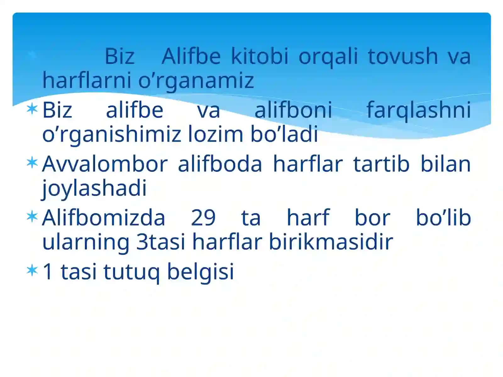 TOVUSH VA HARFLAR 3