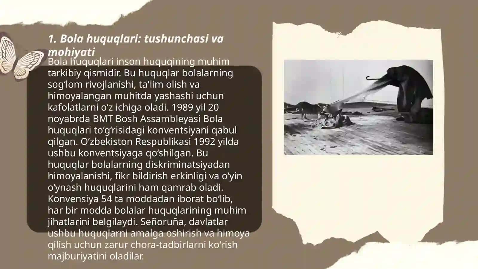 BMT ning "Bola huquqlari to'g'risidagi konvensiyasi" 3