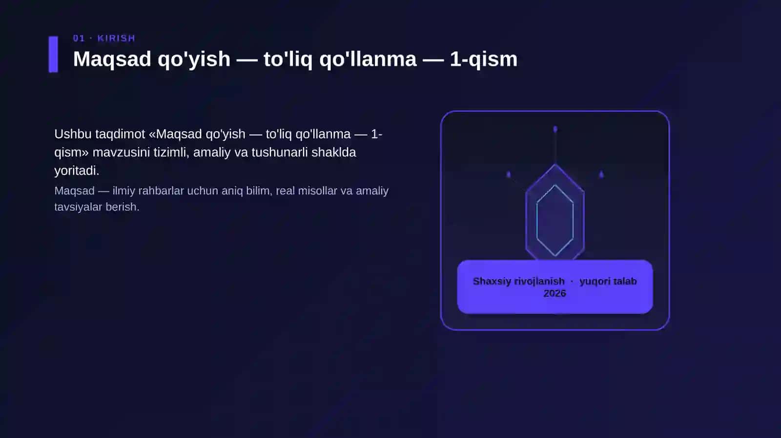Maqsad qo'yish — to'liq qo'llanma — 1-qism 3