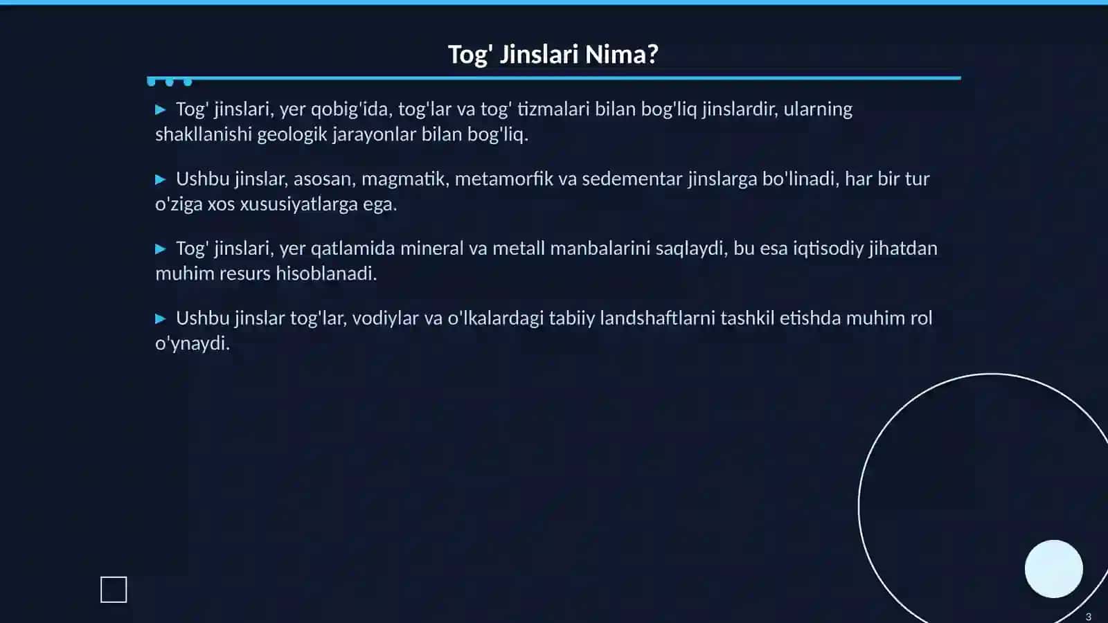 Tog' Jinslari: O'rganish va Muhimligi 3