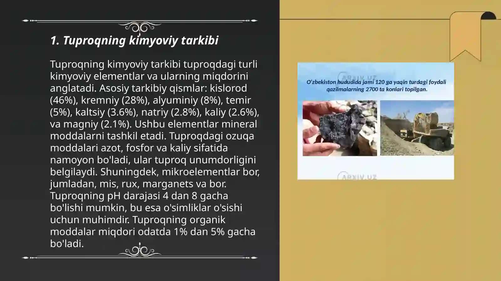 Tuproq va uning tabiiy xususiyatlari 3