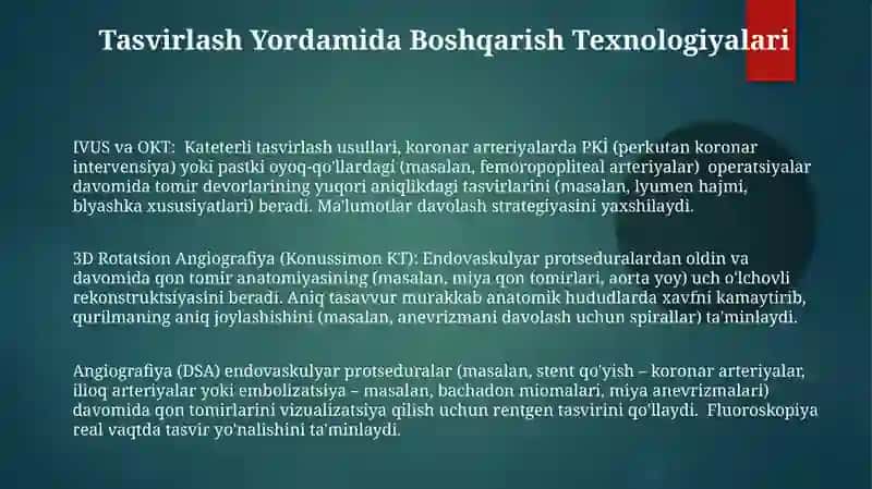 Endovaskulyar operatsiyalar 3
