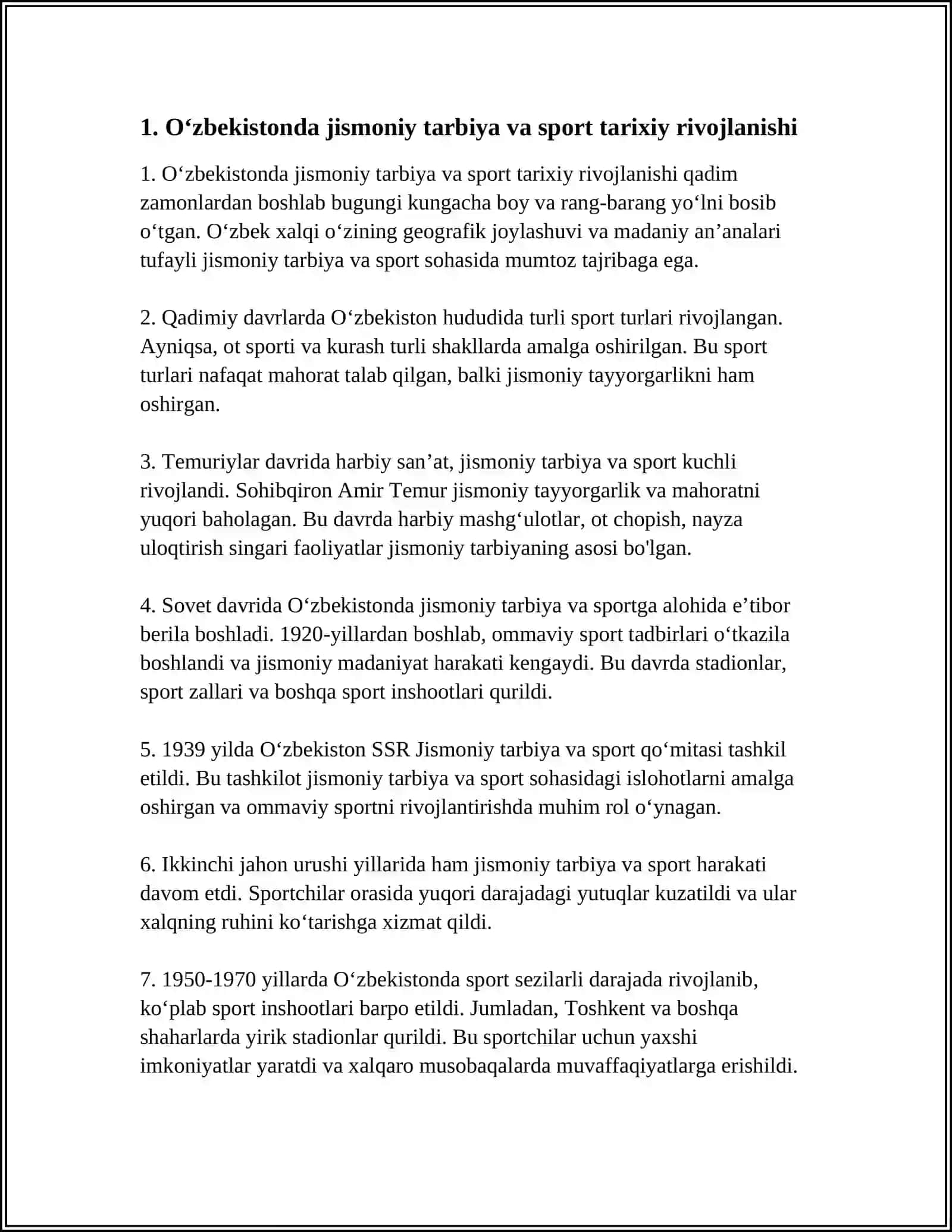 OʻZBEKISTONDA JISMONIY TARBIYA VA SPORT RIVOJI 3