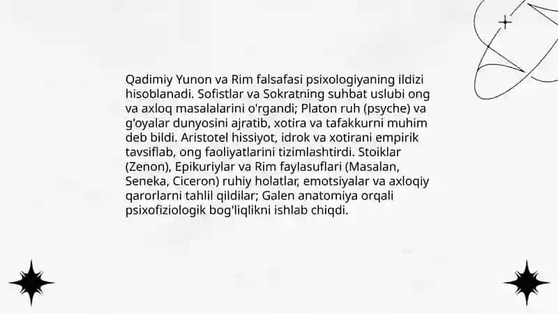 Psixologiya fanining taraqqiyoti tarixi 3