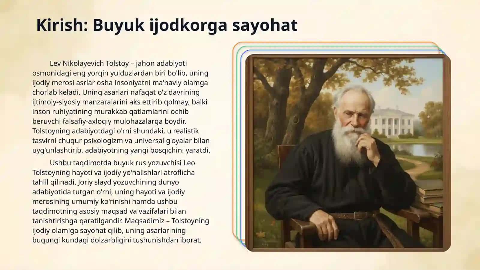 Lev Tolstoy hayoti va ijodi 3