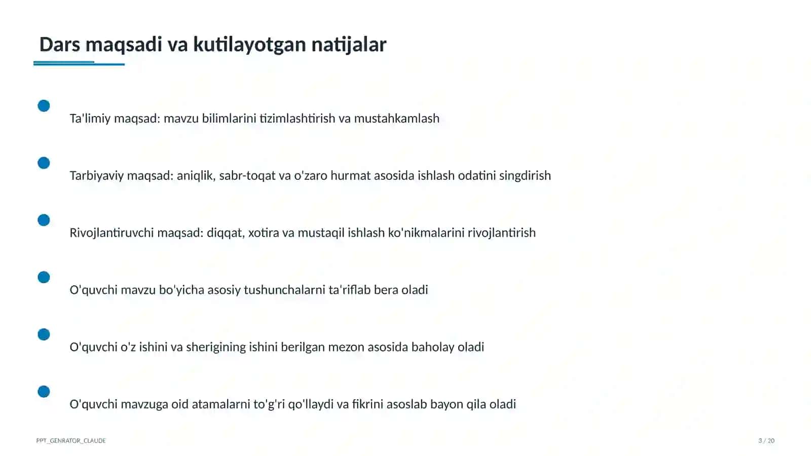 Excel dasturida formulalar va diagrammalar (7-sinf) 3