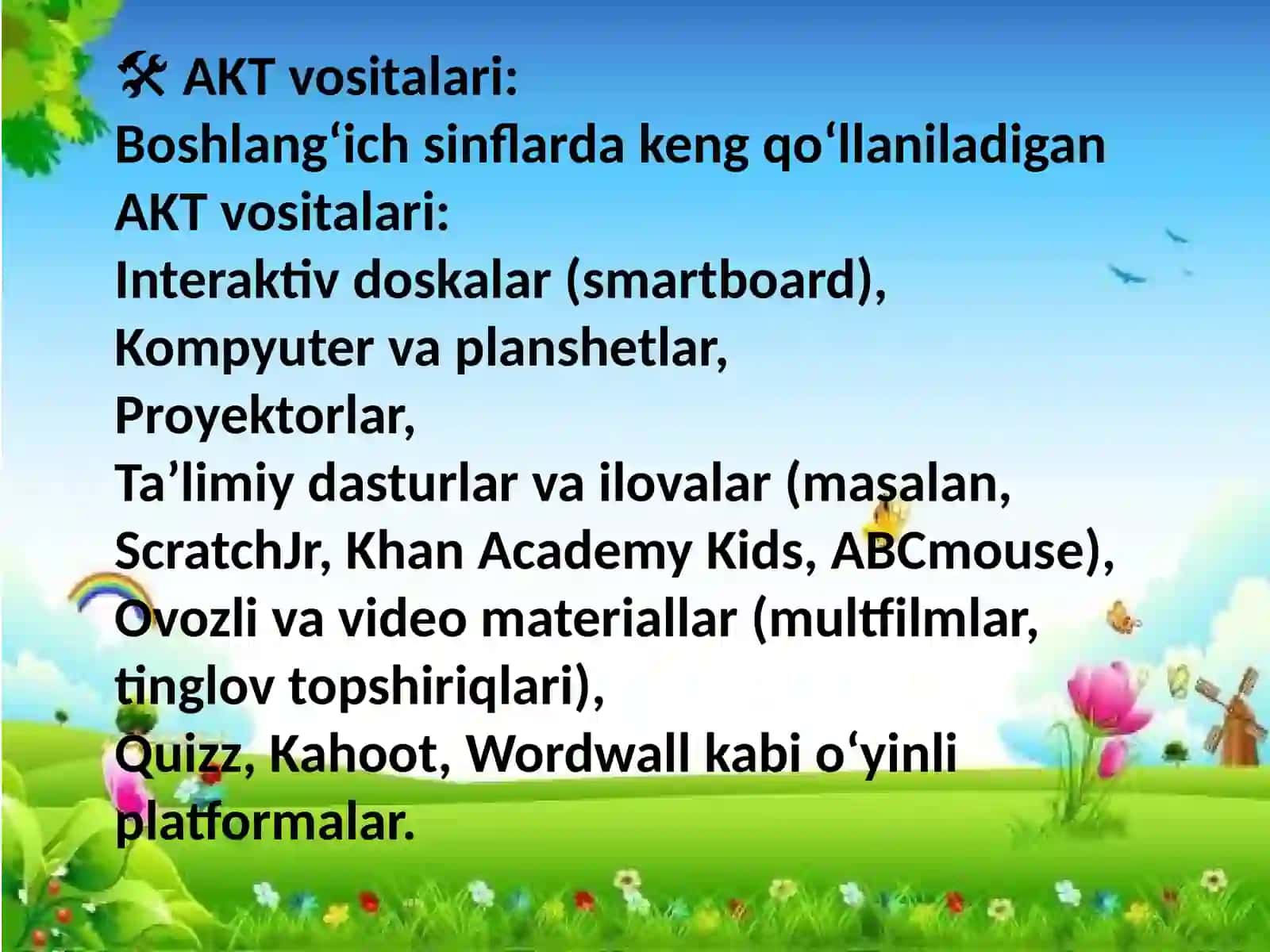 Boshlangʻich sinflarda AKT 3