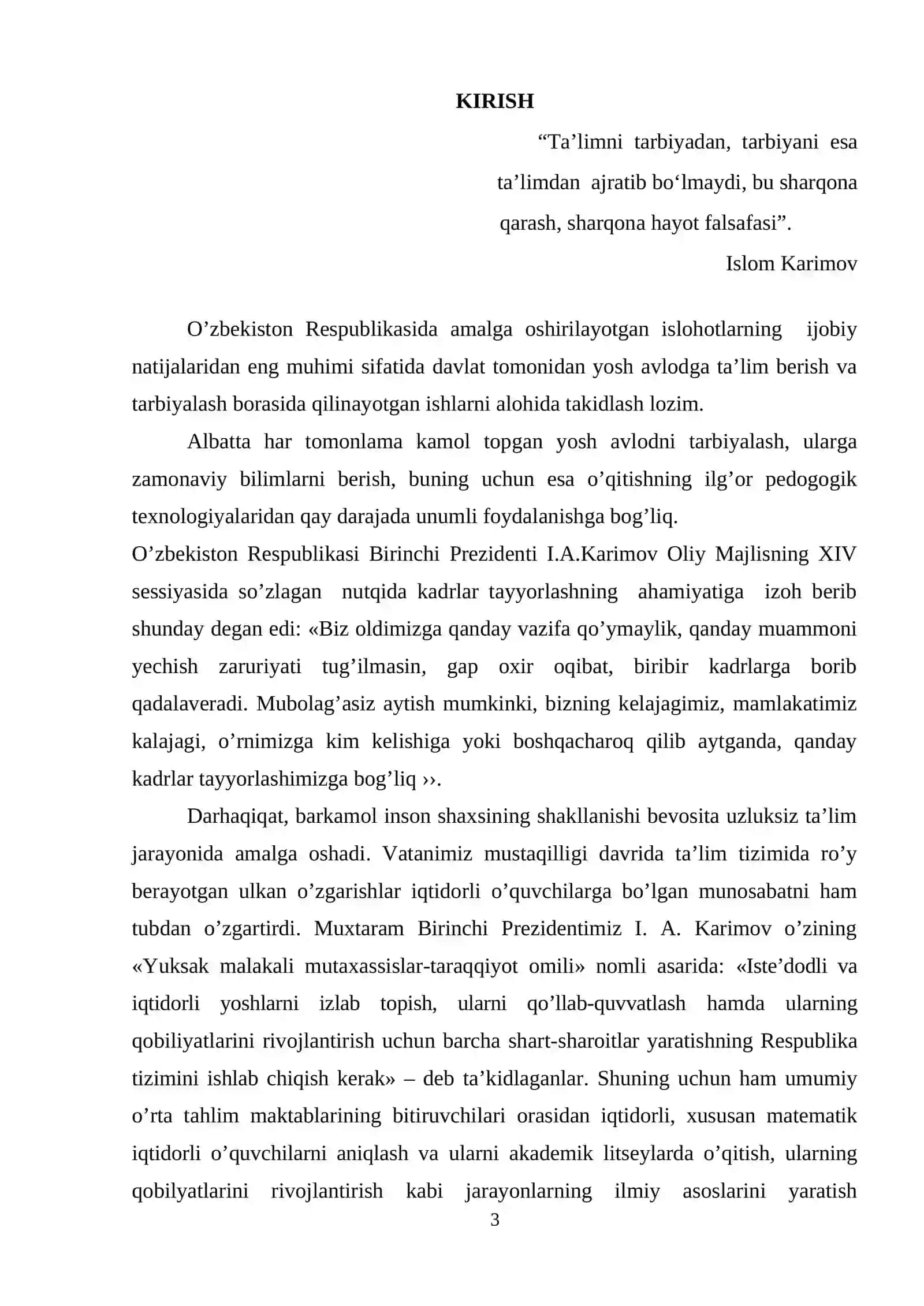 AYANA, EKVIDISTANTA VA ORISIKL 3