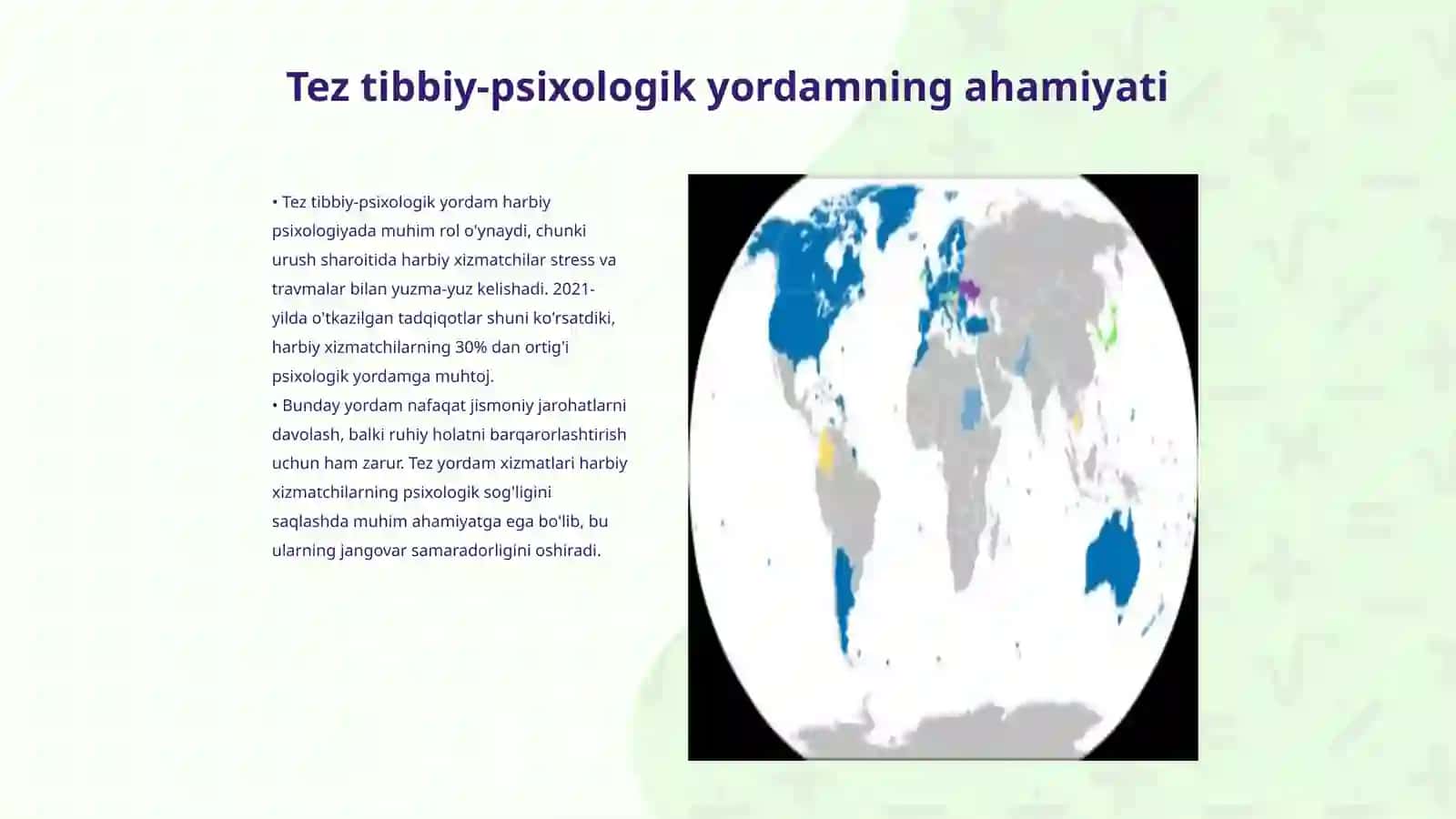 5 Tez tibbiy-psixologik yordam Harbiy Ipsixologiya va psixoterapiya 3