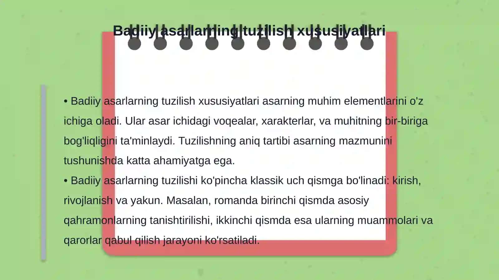 Tuzilish xususiyatlari va g‘oyaviy-tematik mazmunini o‘rganish 3