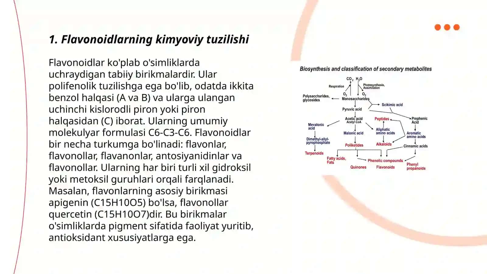 Flavonoidlar biosintezi 3