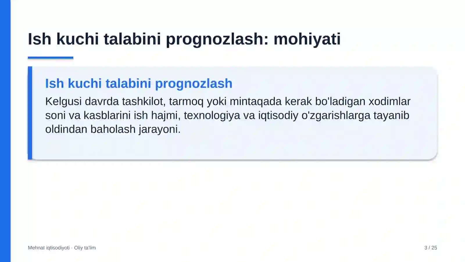 dam olish maskanlarida ish kuchi talabini prognozlash 9780 3
