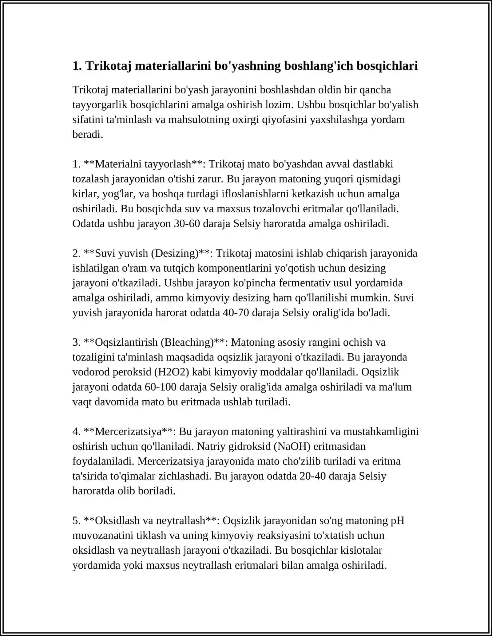 TRIKOTAJ MATERIALLARINI BO’YASH TEXNOLOGIYASI VA JIXOZLARI 3