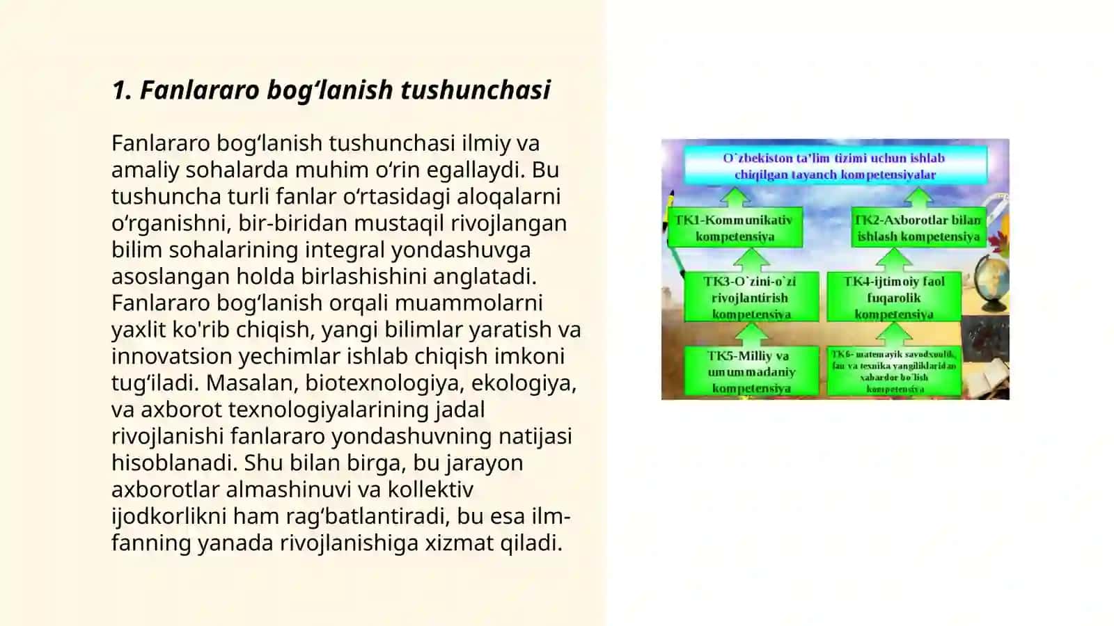 Fanlararo bogʻlanishning didaktik tamoyillarini oʻrganish va tahlil qilish 3