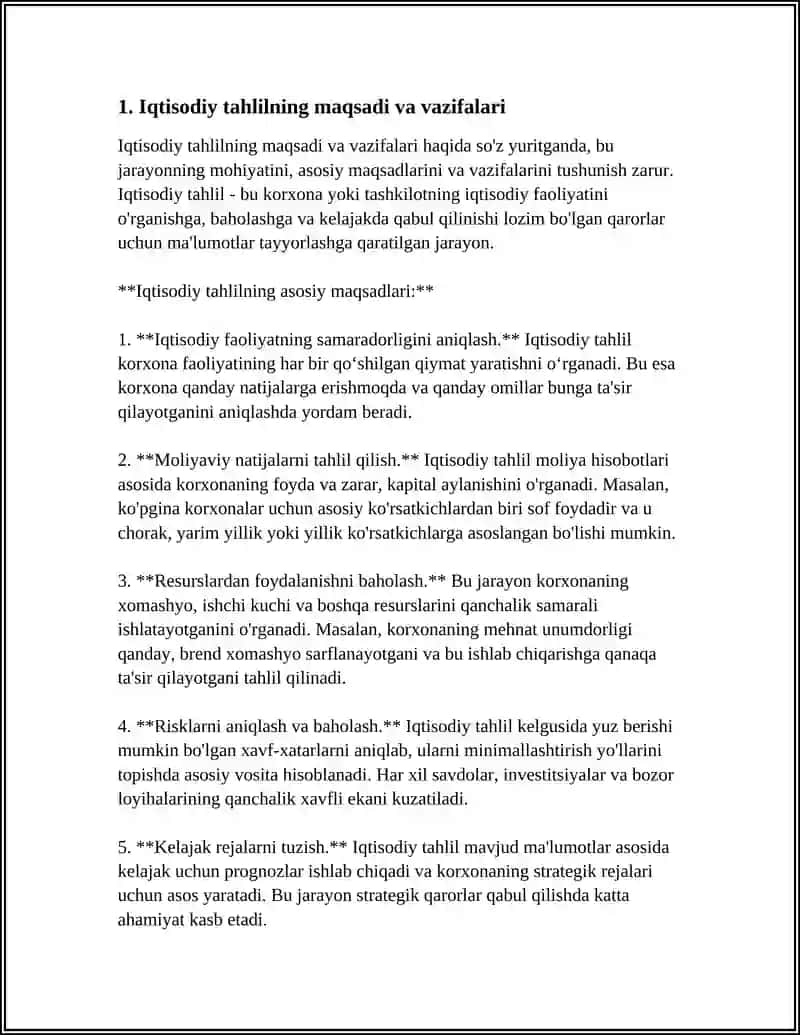IQTISODIY TAHLIL FANNING METODINING OʻZIGA XOS XUSUSIYATLARI 3