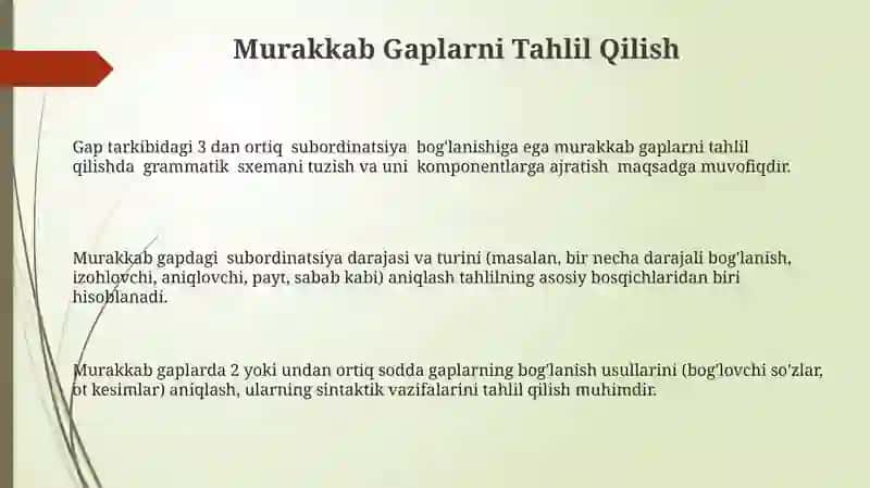 Ergash gapli qoʻshma gaplar 3