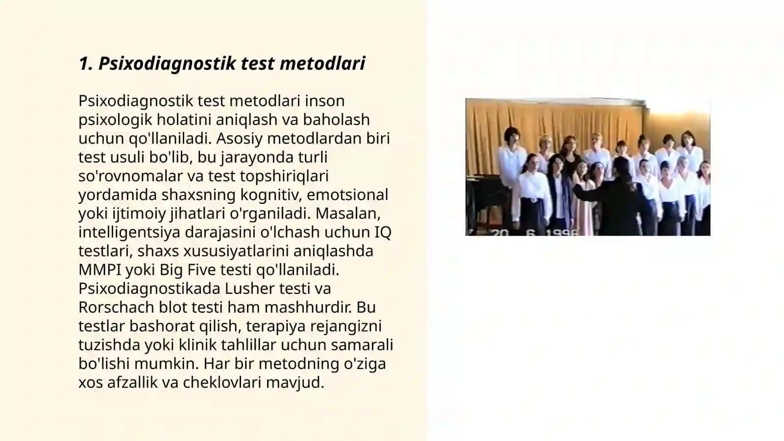 Psixodiagnostik Tekshiruv va Tadqiqotlar 3