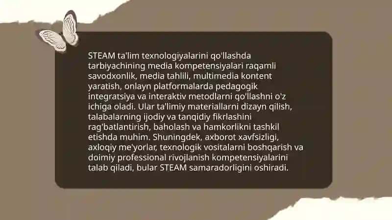 STEAM ta'lim texnologiyasini qo'llashda tarbiyachining media kompetensiyalarini rivojlantirish 3
