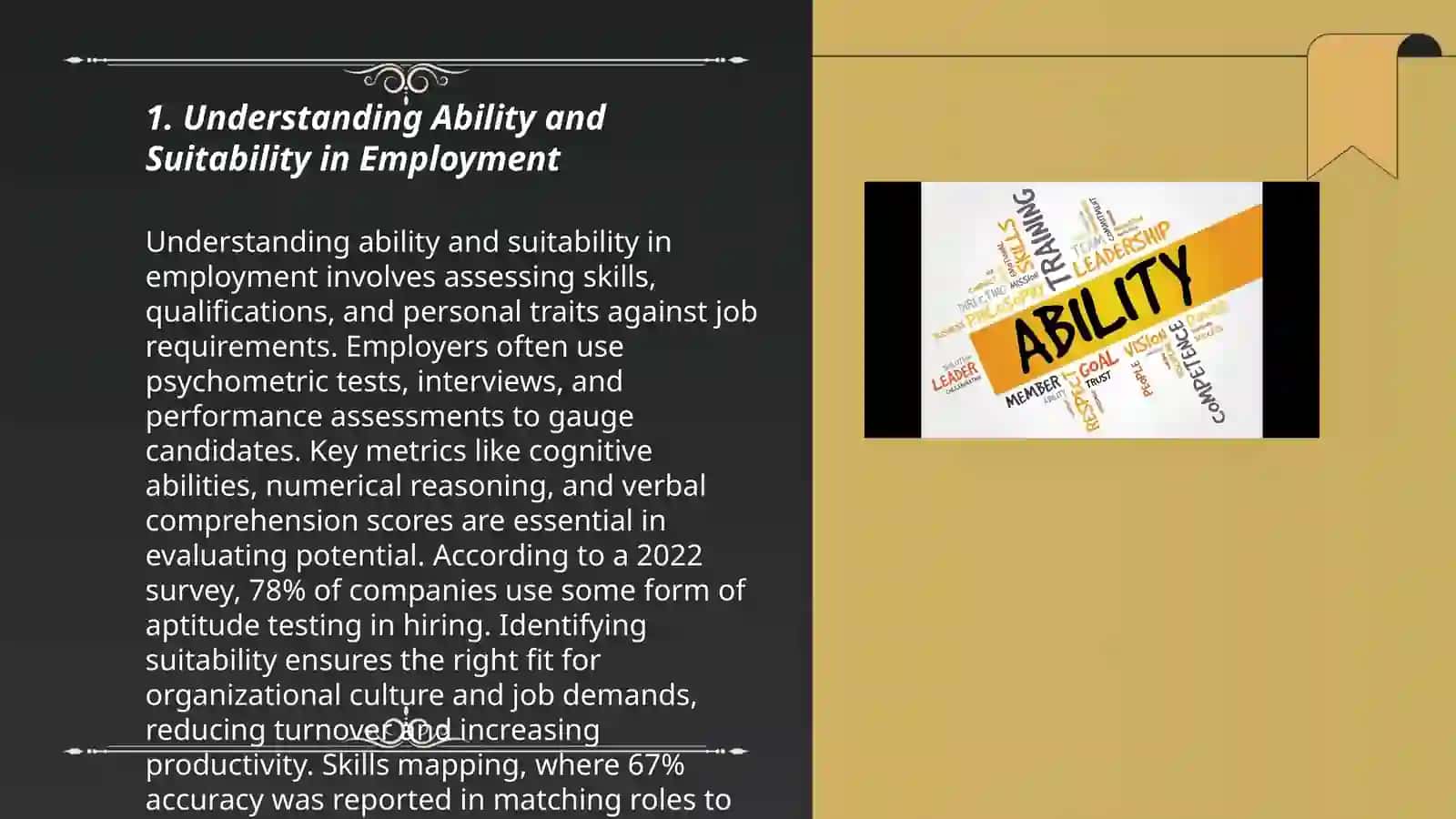 Ability and Suitability 3