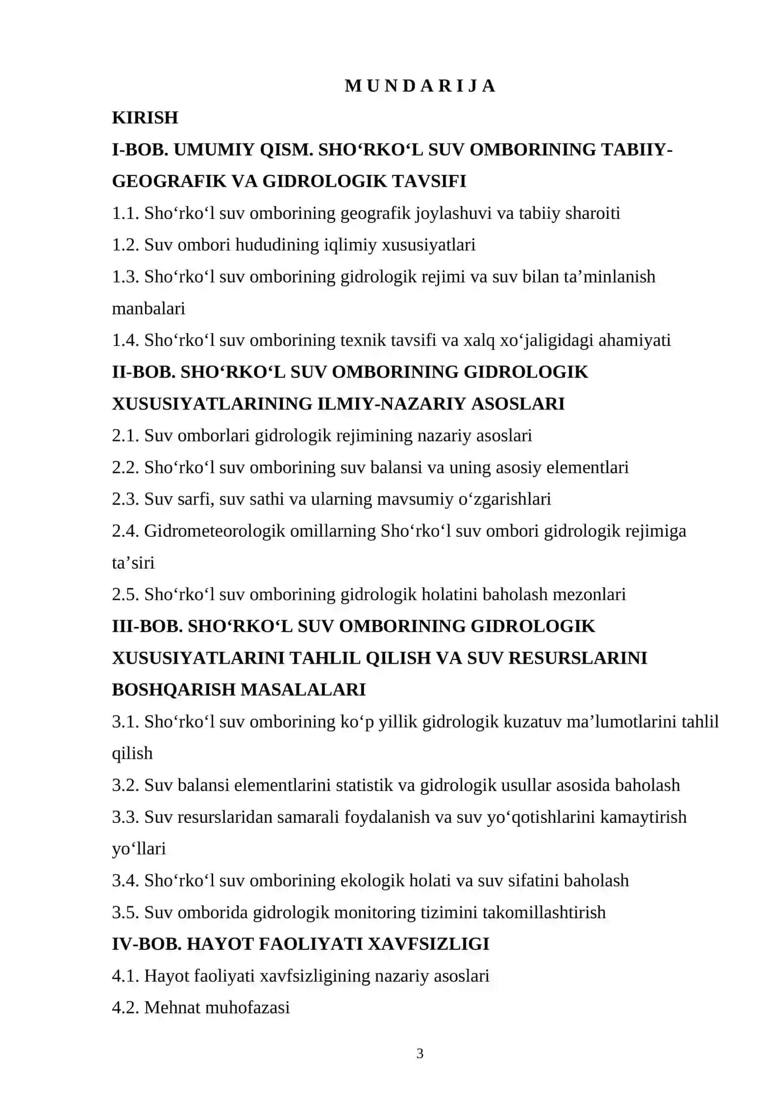 Sho‘rko‘l suv omborining gidrologik xususiyatlarini tahlil qilish 3