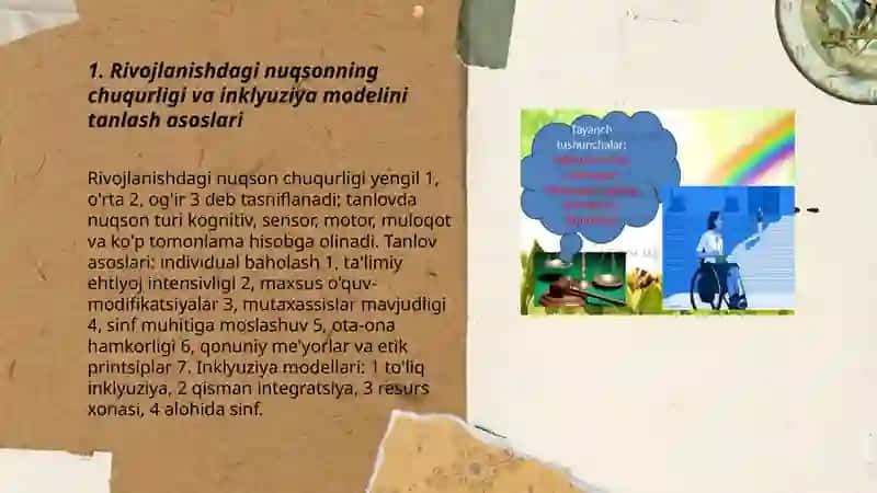 Rivojlanishdagi nuqsonning chuqurligi va inklyuziya modelini tanlash asoslari 3