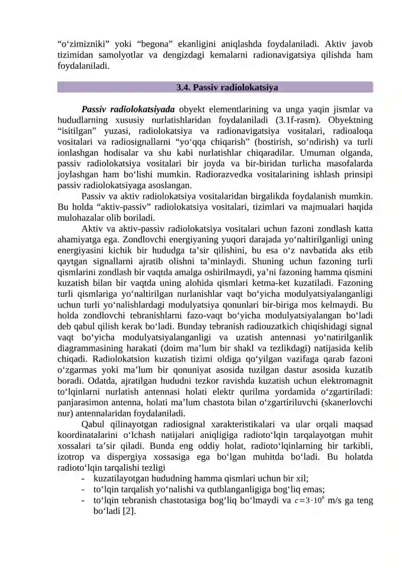Radiolokatsiya Turlari 3