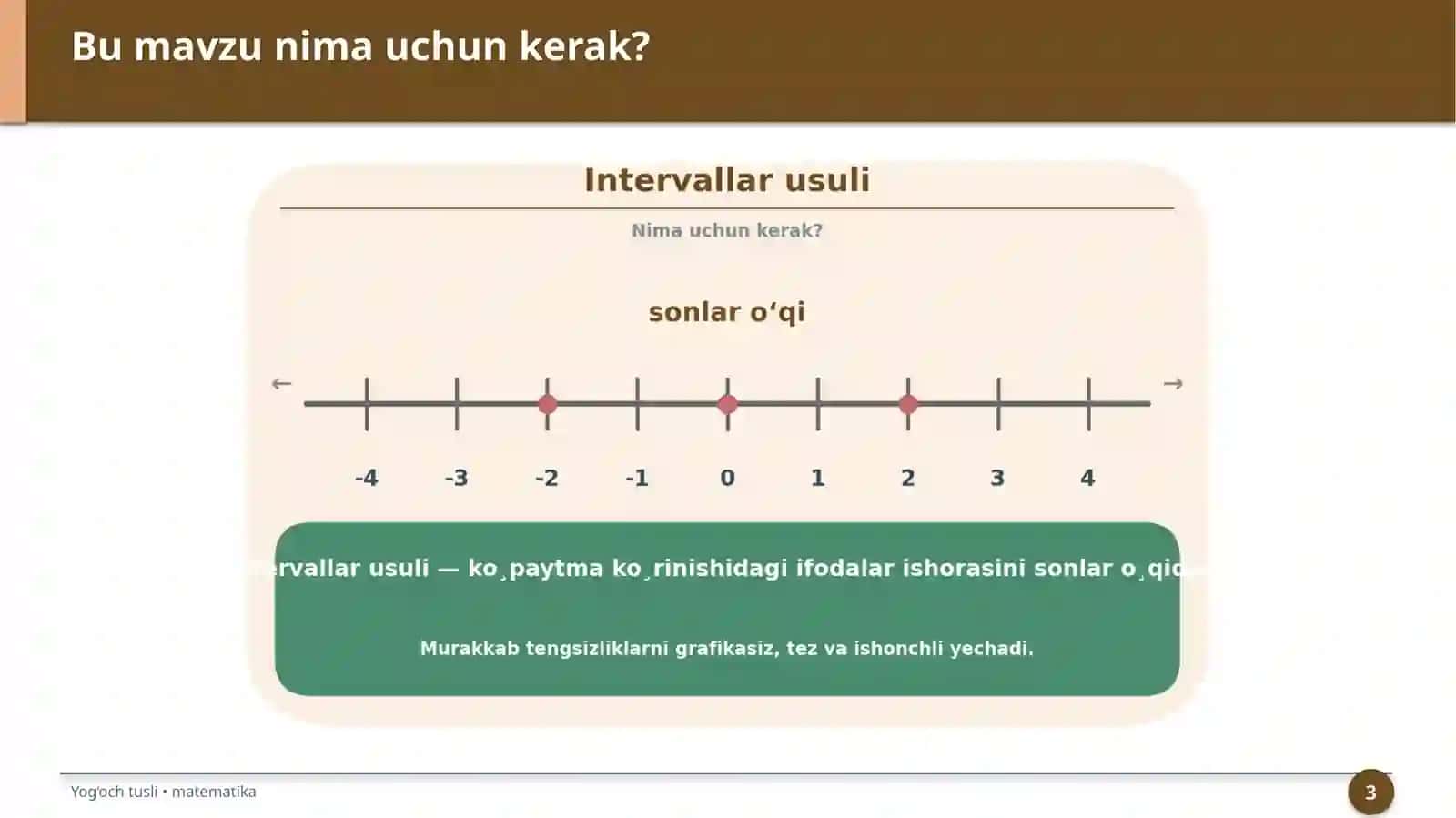 Intervallar usuli 3
