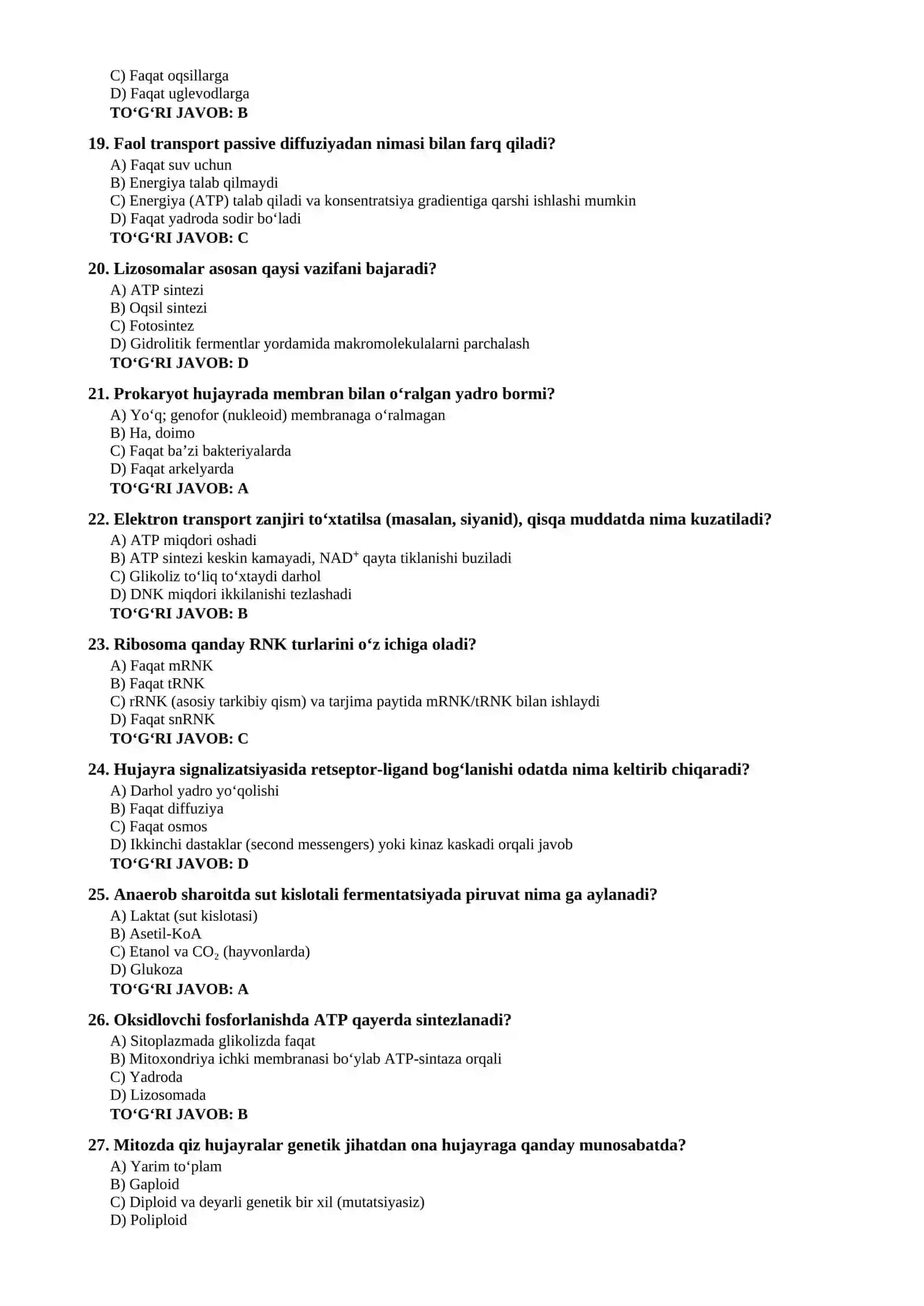 BIOLOGIYA FANIDAN OLIMPIADAGA TAYYORGARLIK 3