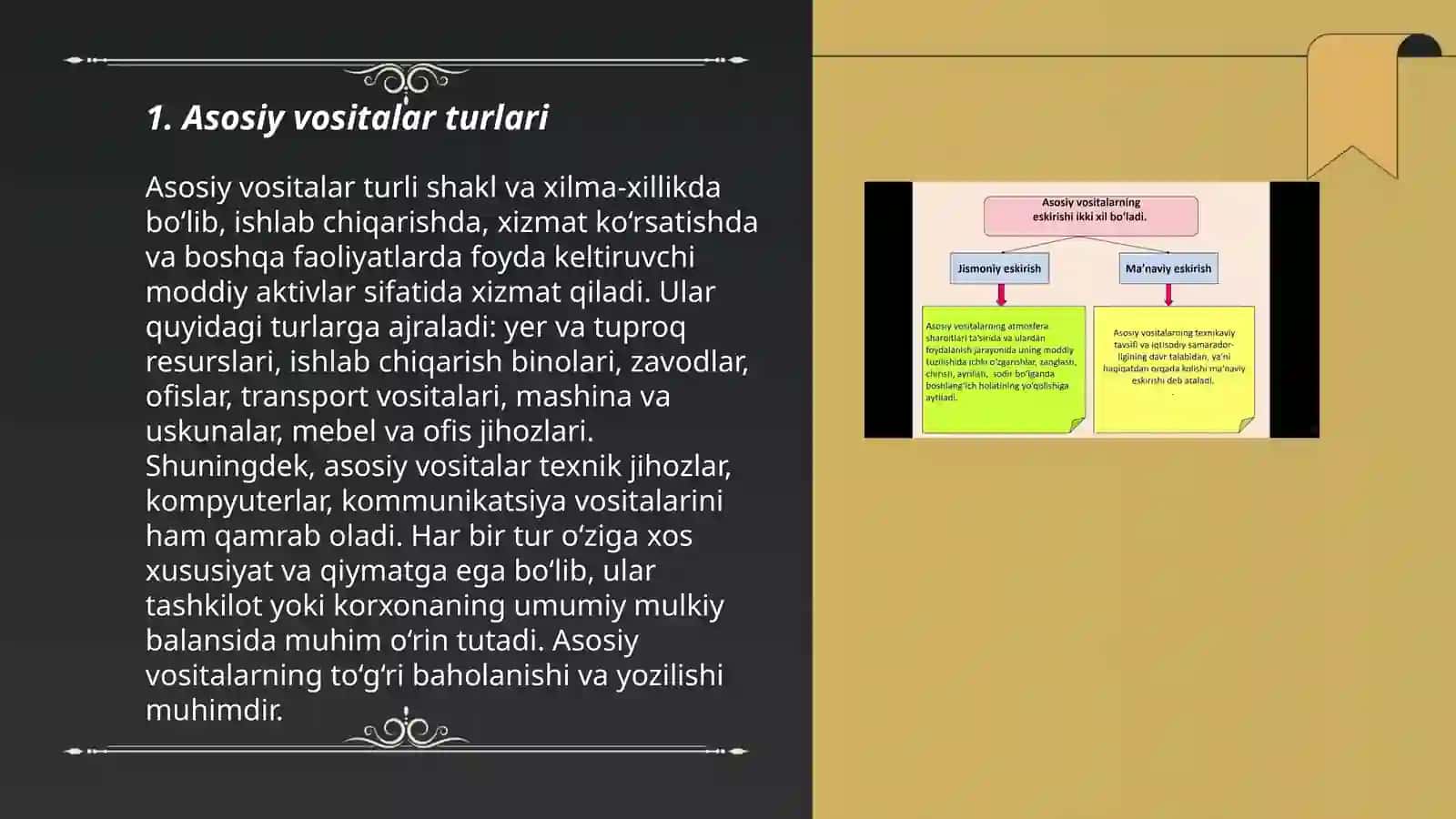 Asosiy vositalarning tarkibi tuzilishi va dinamikasi tahlili 3