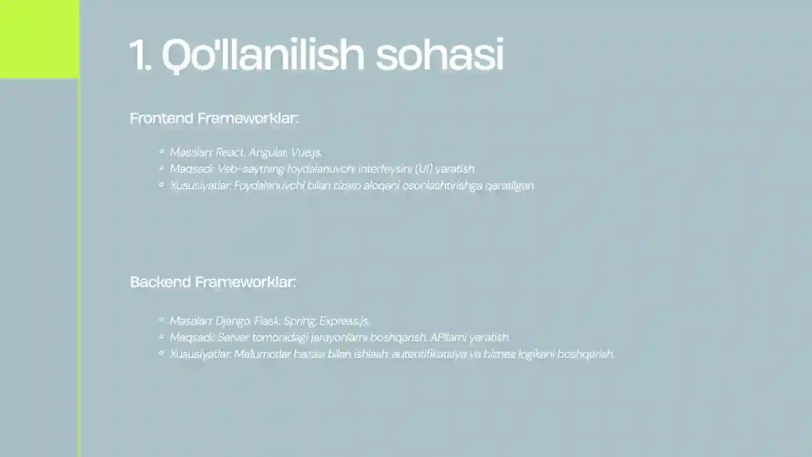 Frontend Frameworklar 3