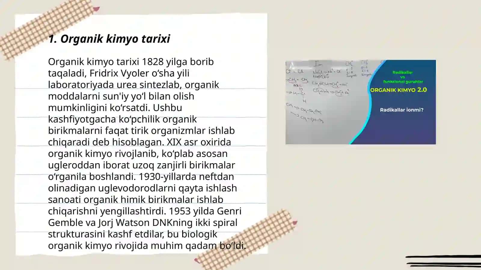 Organik Kimyo Tarixi 3