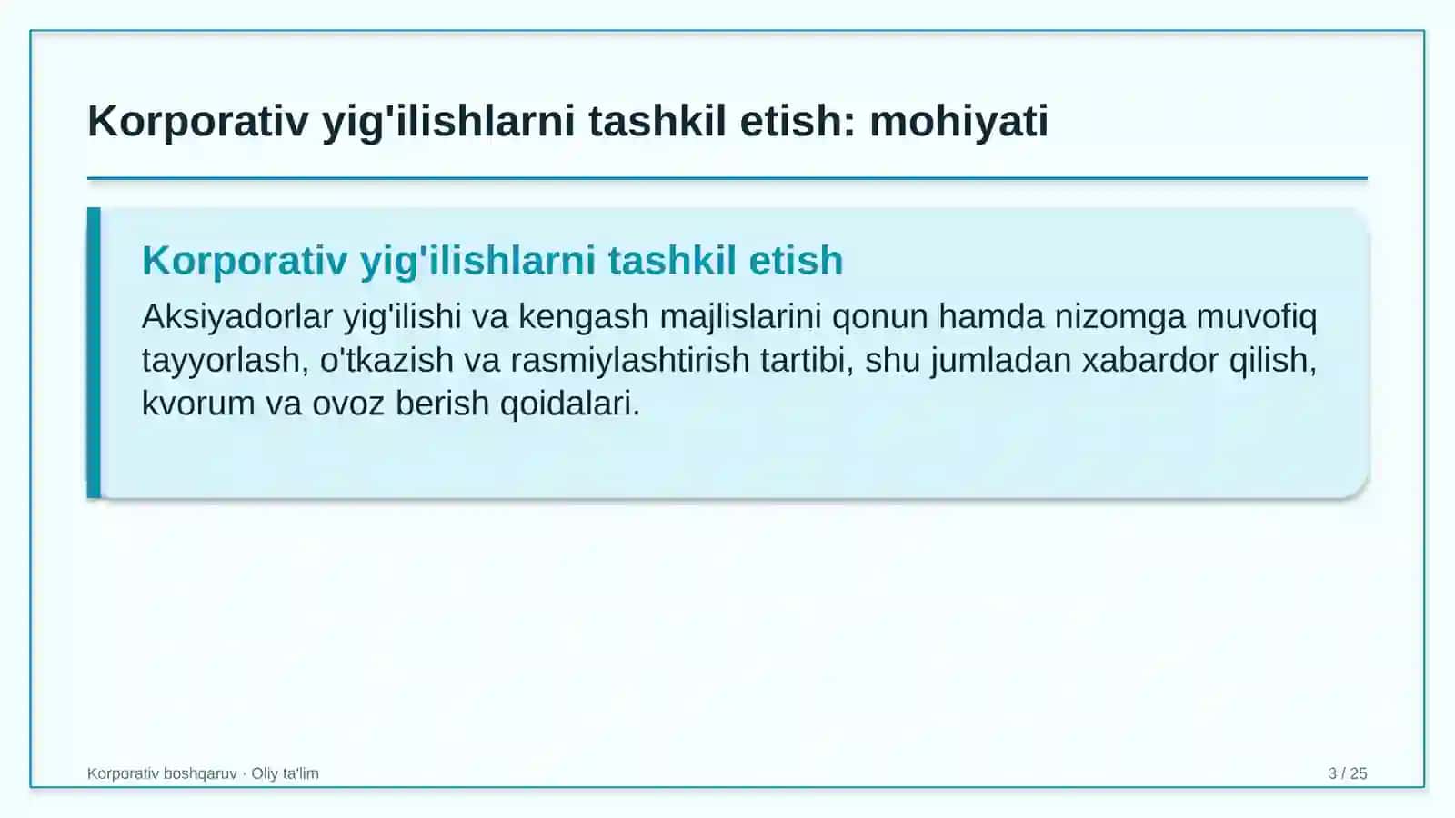 geologiya qidiruv ishlarida korporativ yig'ilishlarni tashkil etish 8452 3