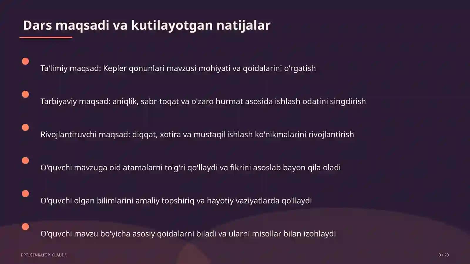 Kepler qonunlari (10-sinf) 3