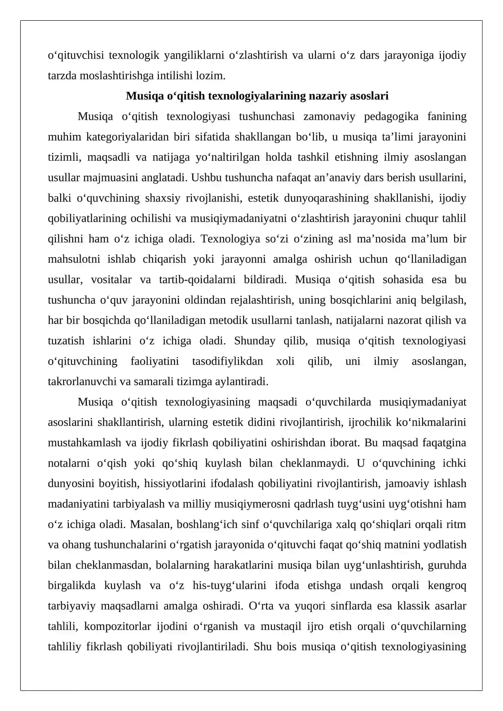 Musiqa o‘qitish texnologiyalari va loyihalash 3