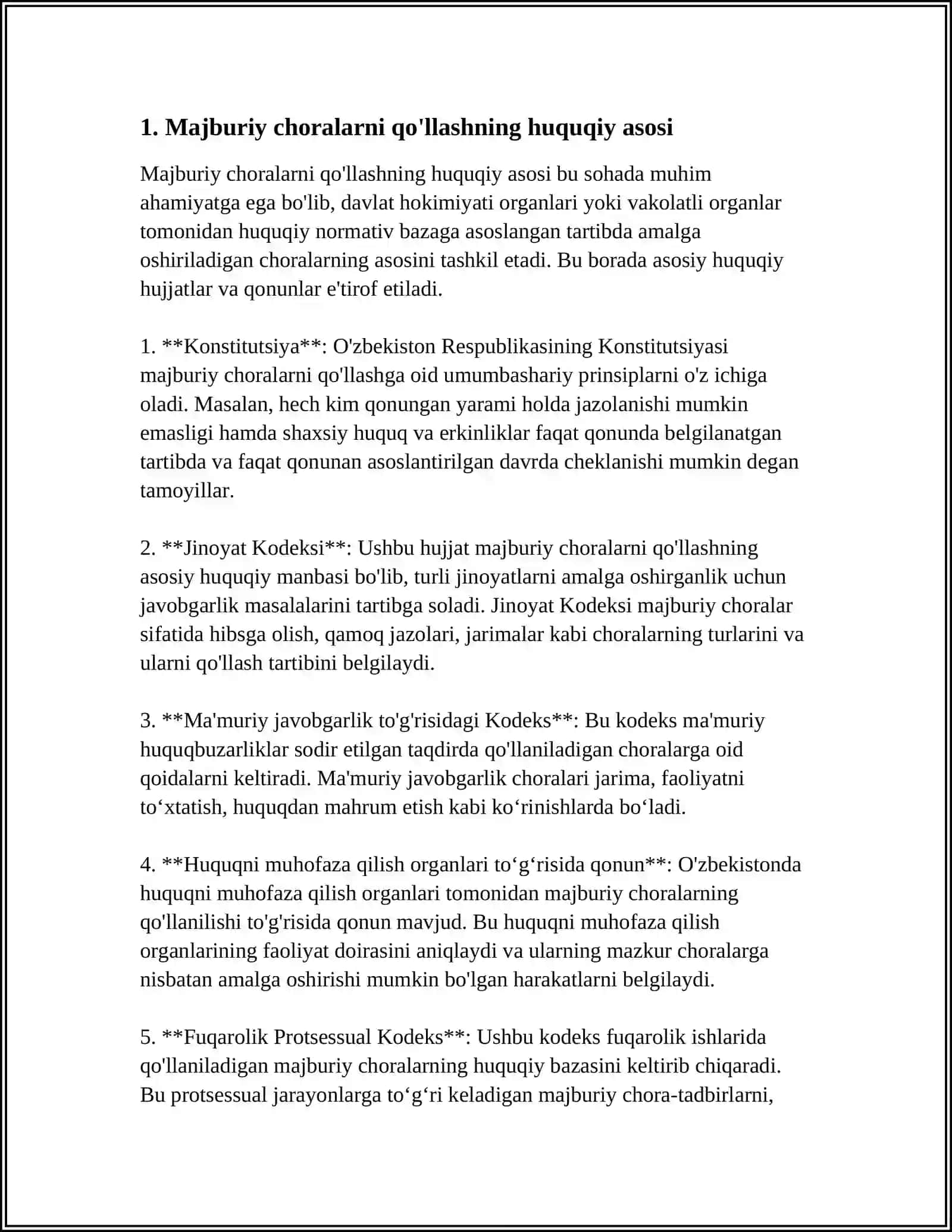 PROTSESSUAL MAJBURLOV CHORALARINI QOʻLLASH UCHUN ASOSLAR 3