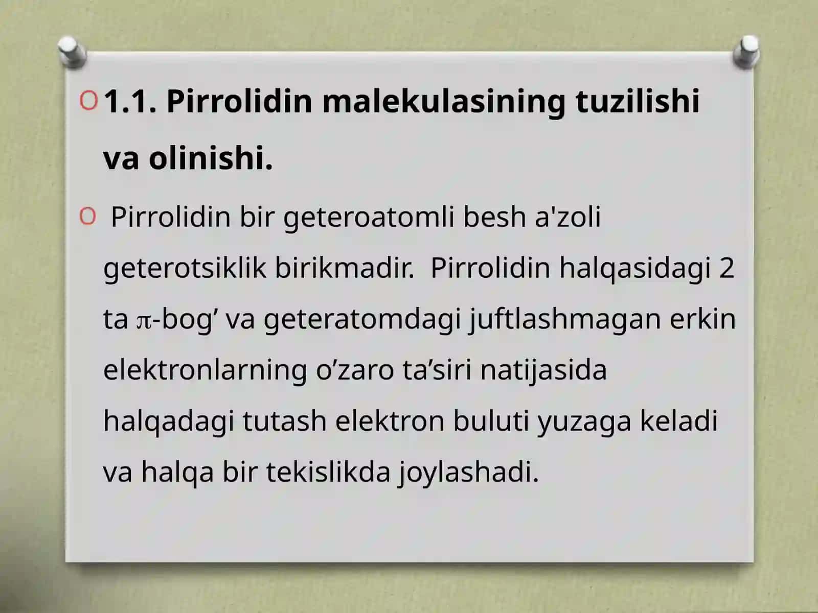 Pirrolidin va uning xossalari 3