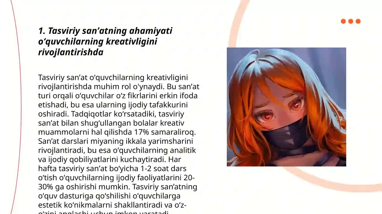 Oʻquvchilarda tasviriy sanʼat orqali kreativlikni shakllantirish 3