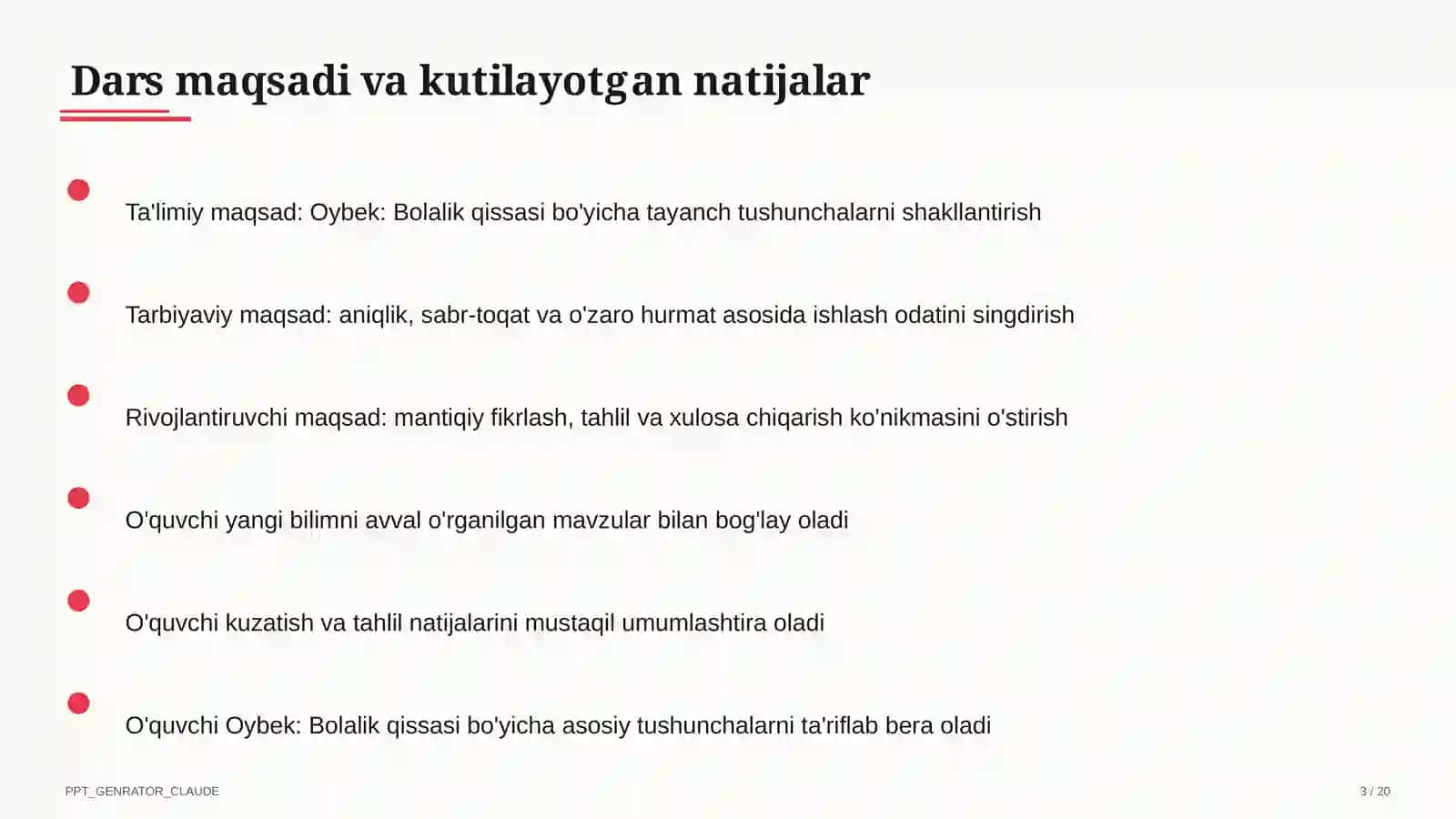 Oybek: Bolalik qissasi (6-sinf) 3