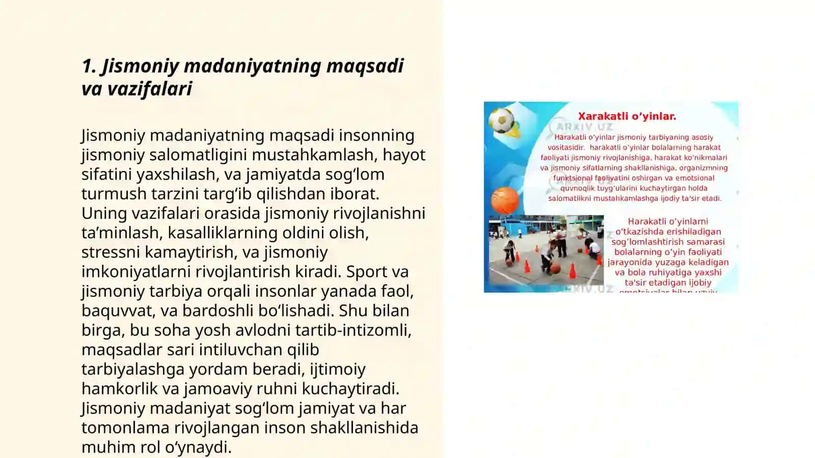 Jismoniy madaniyat nazariyasi va metodikasi fanning maqsadi vazifalari 3