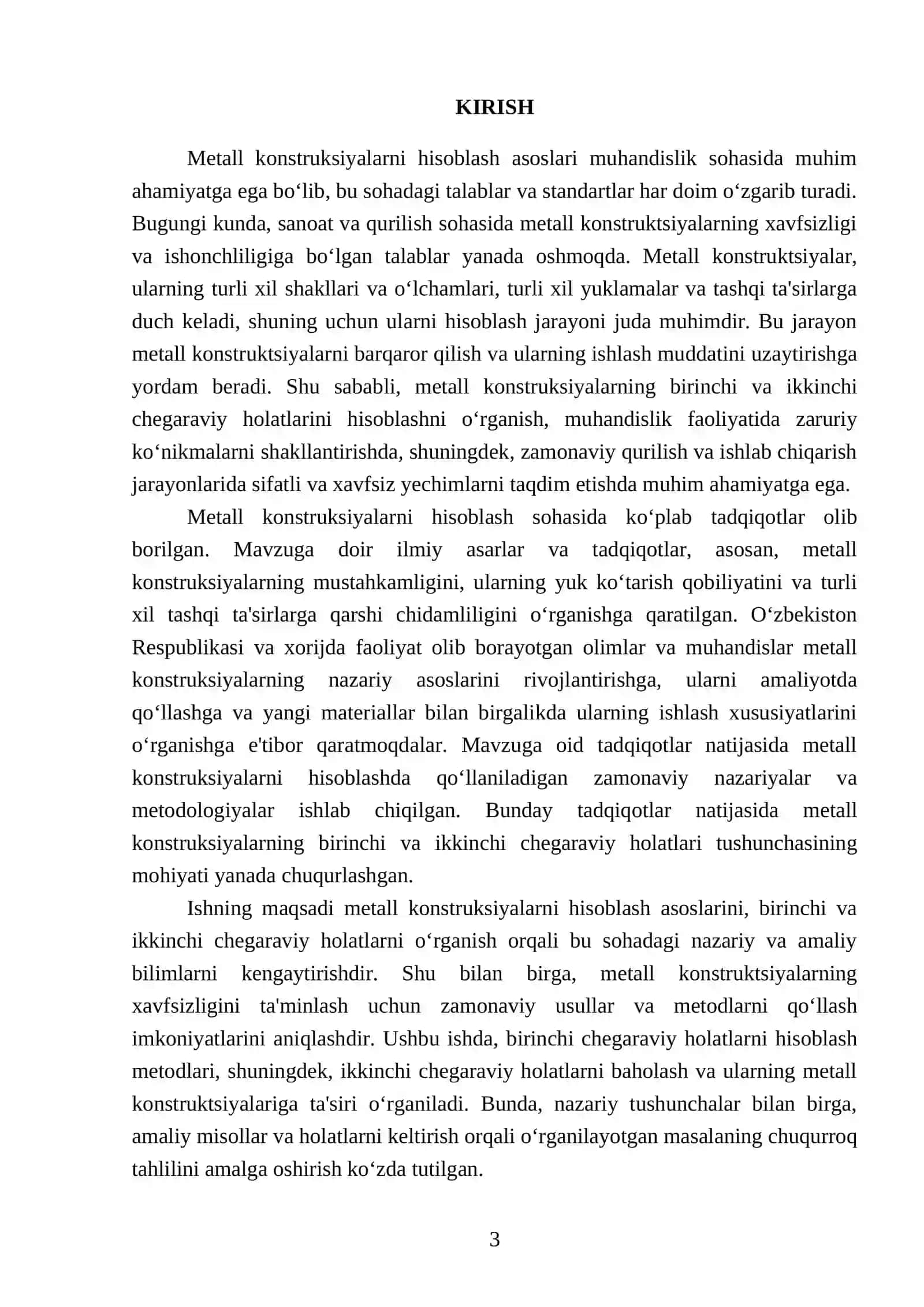 Metall kanstruksiyalarni xisoblash asoslari birinchi va ikkinchi chegaraviy xolatlari 3
