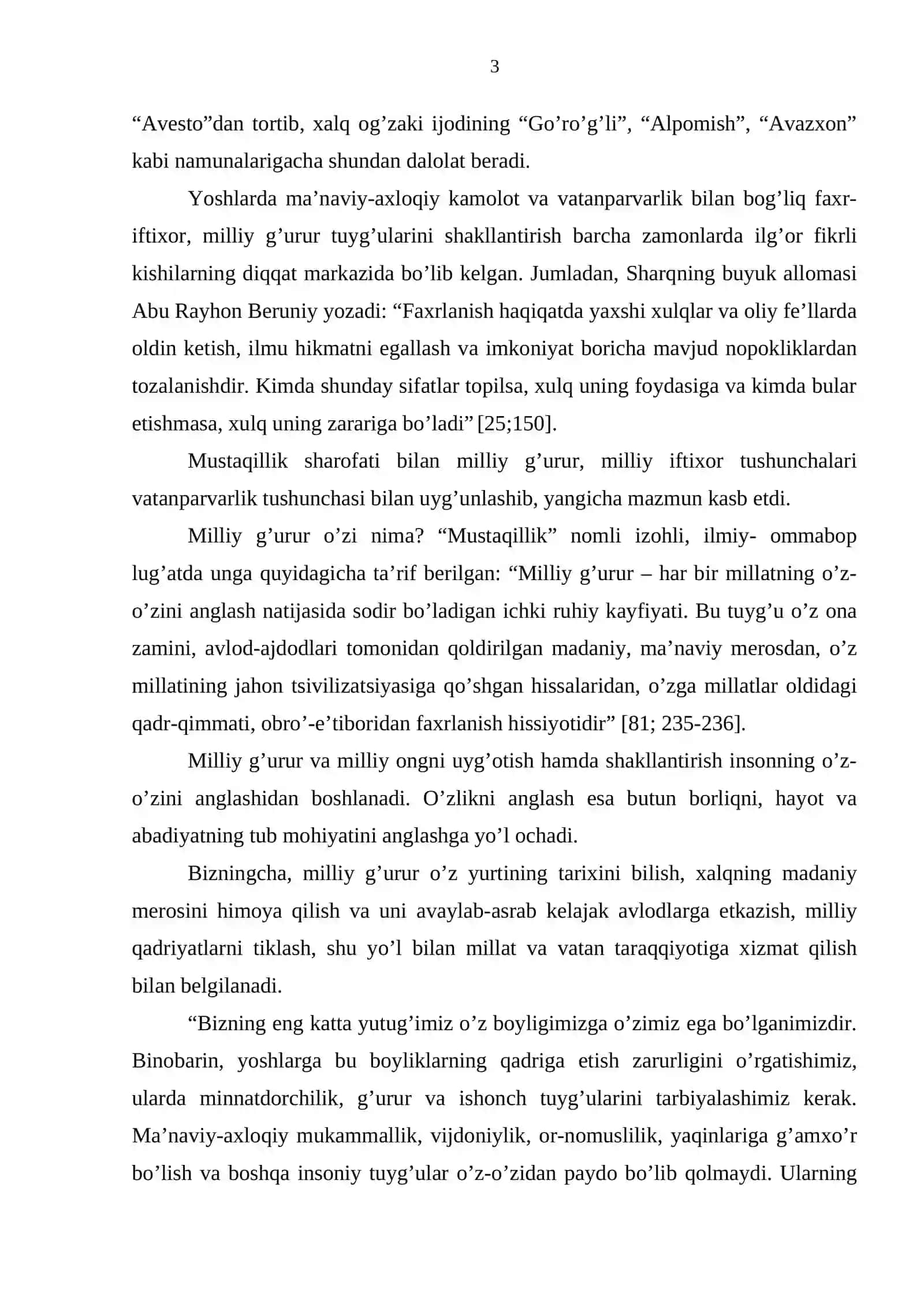 Milliy g’urur tarbiyasi 3