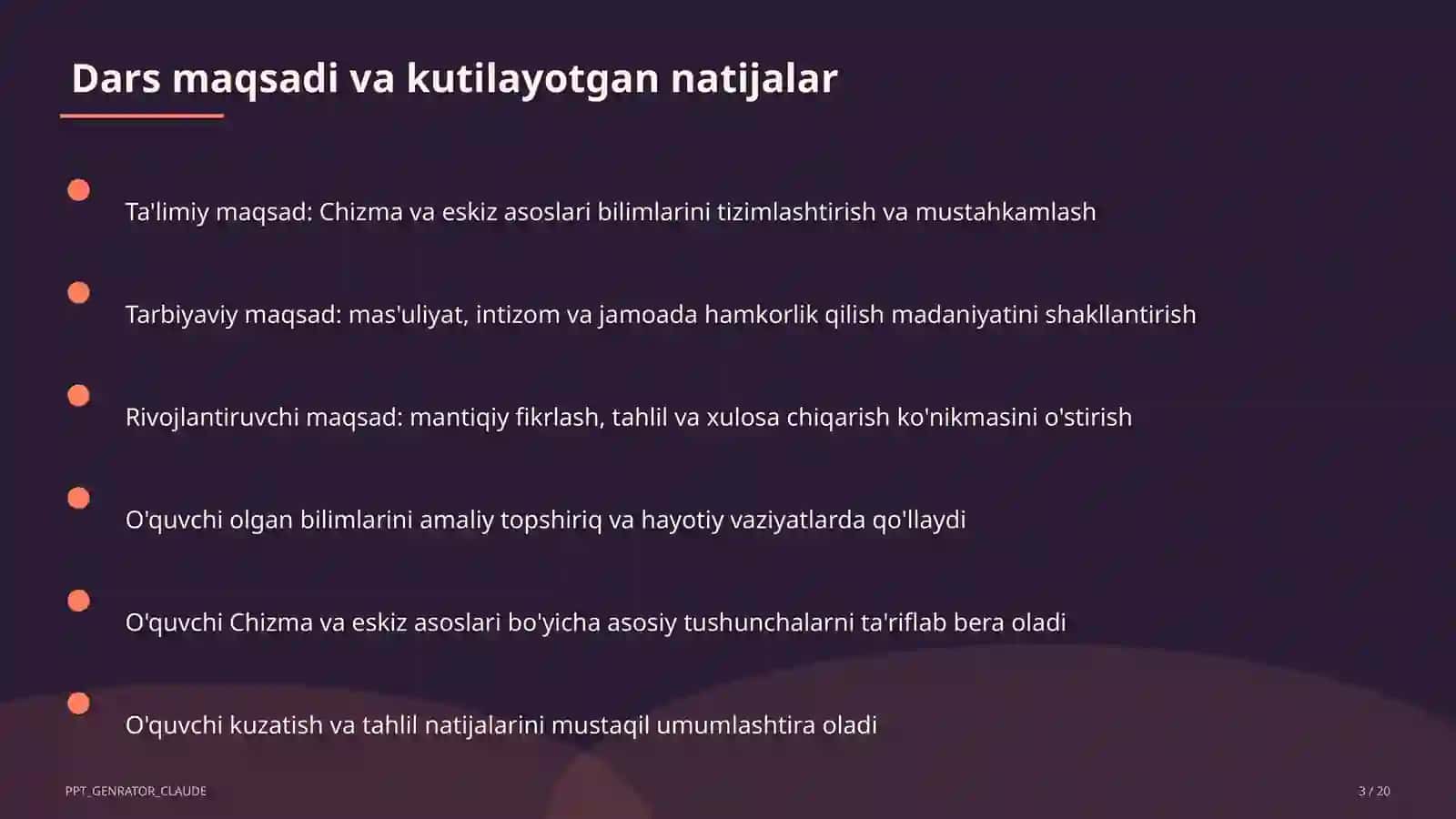 Chizma va eskiz asoslari (6-sinf) 3