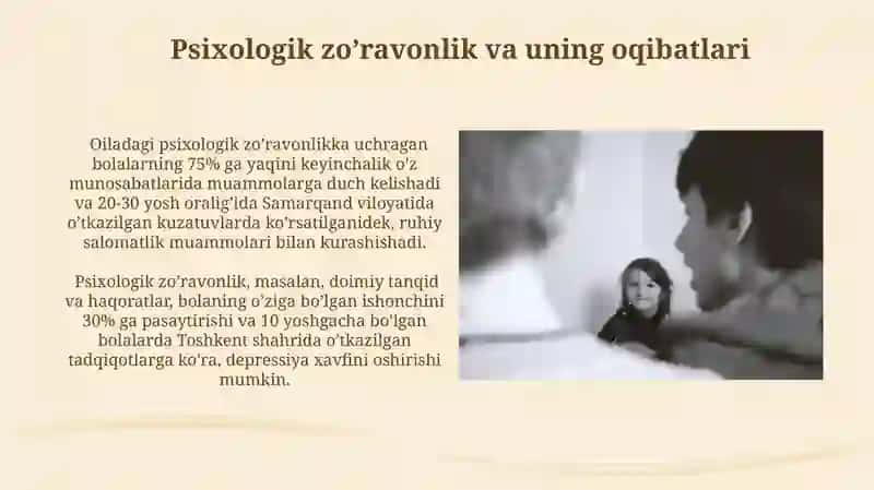 Psixologik zo'ravonlik va uning oqibatlari 3