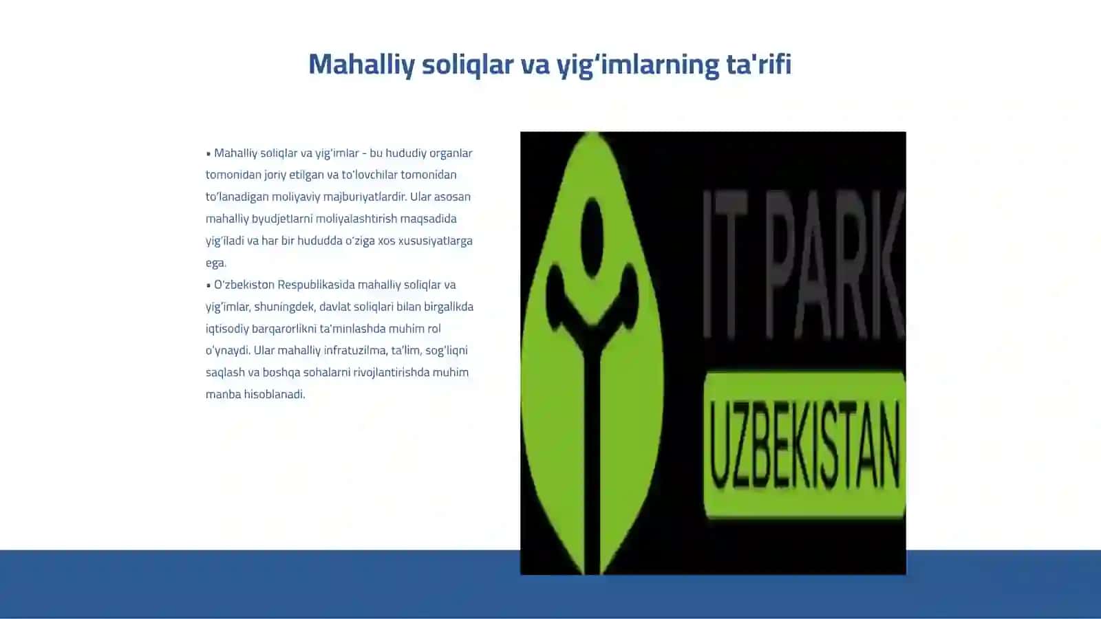 Mahalliy soliqlar va yig‘imlarning amal qilish mexanizmi 3