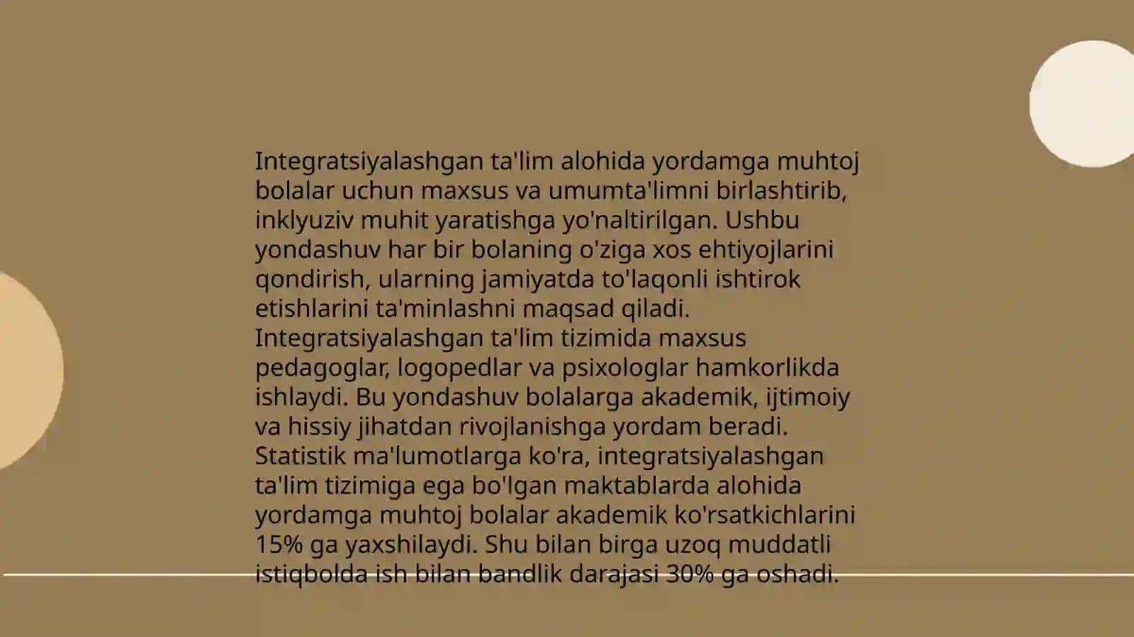 Alohida yordamga muhtoj bolalar uchun integratsiyalashgan ta'lim 3