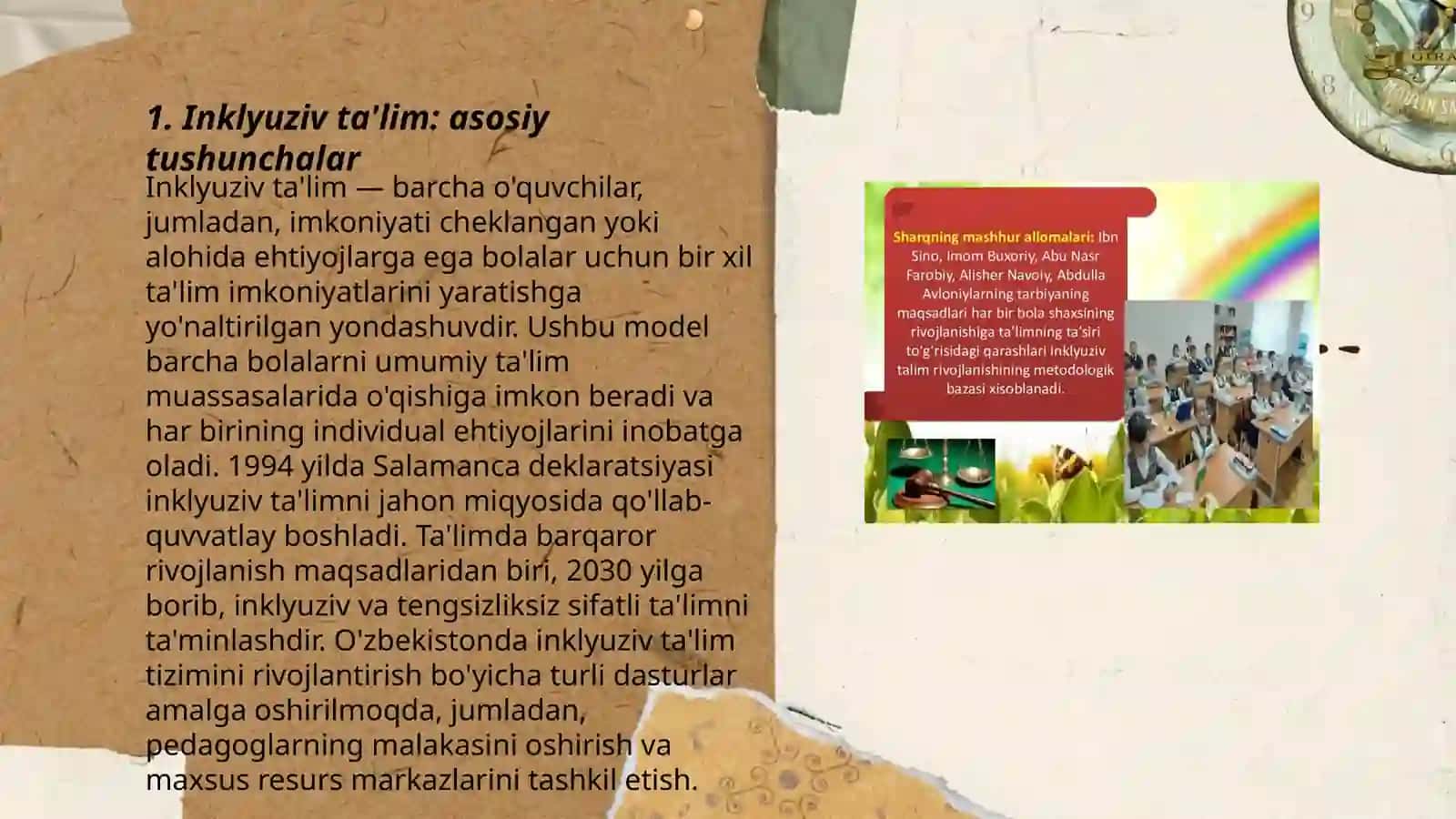 Inklyuziv ta'limning mohiyati integratsion ta'limdan farqi va ijtimoiy reabilitatsiya haqida tushuncha berish 3