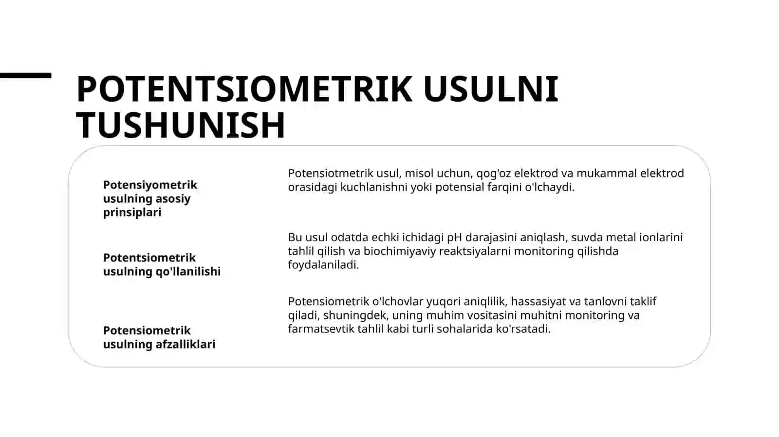 Eritma ph-ni potensiometrik usulda aniqlash 3