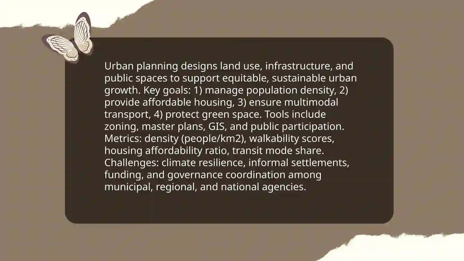 Urban Planning 3