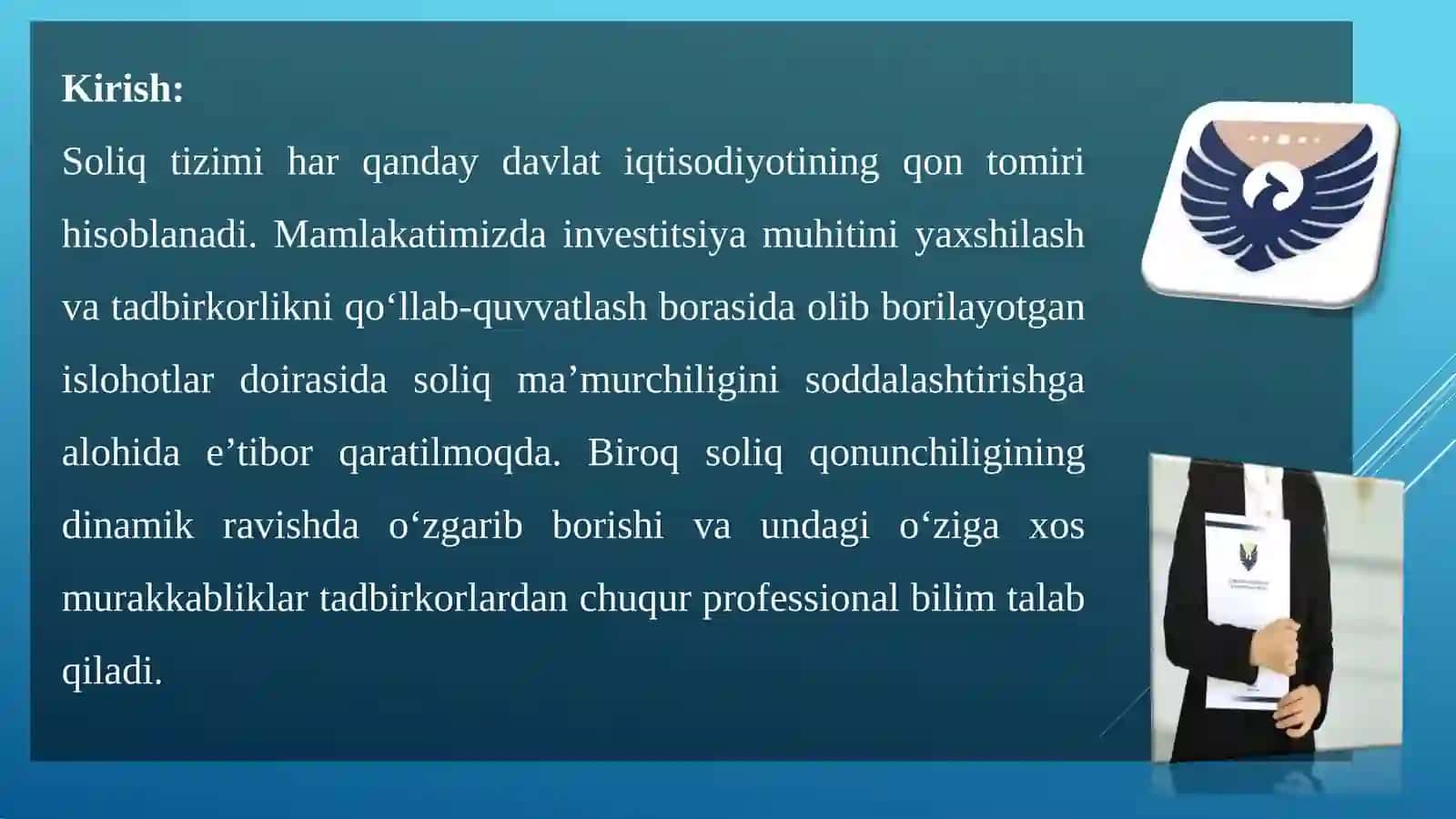 Oʻzbekistonda soliq maslahati institutiningshakllanishi 3